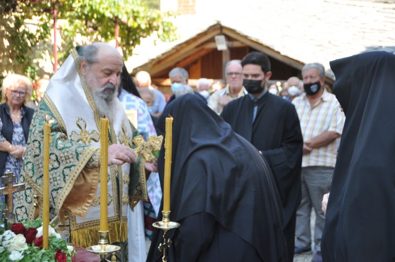 Ἡ Ἑορτή τῆς Ὑψώσεως τοῦ Τιμίου Σταυροῦ στήν Ἱερά Μονή Εἰκοσιφοινίσσης -2021